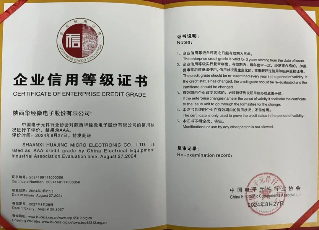 华经股份喜获中电元协AAA级信用企业荣誉证书(图8)
